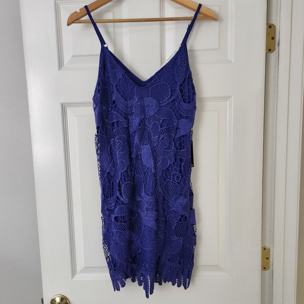 New royal purple mini dress